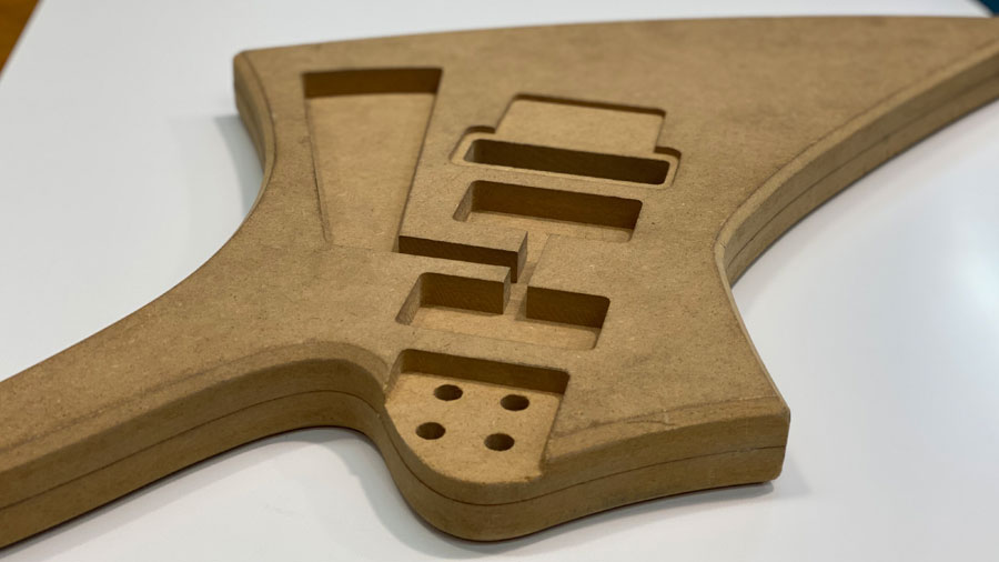 Prototipo guitarra madera